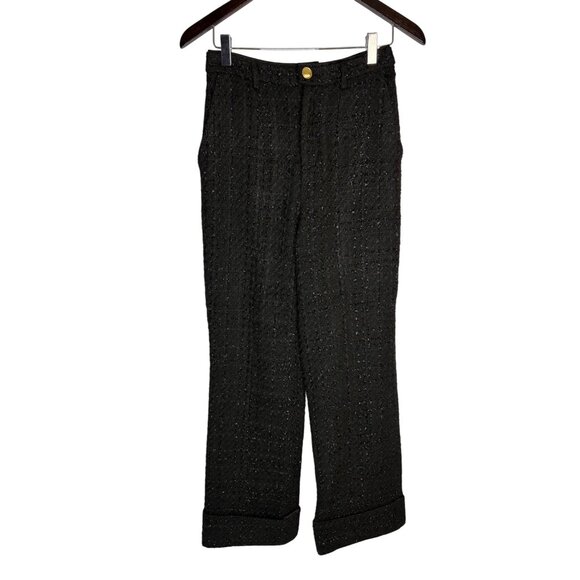 Assignment Devon Black Tweed Pant-sz  XS - Picture 4 of 12